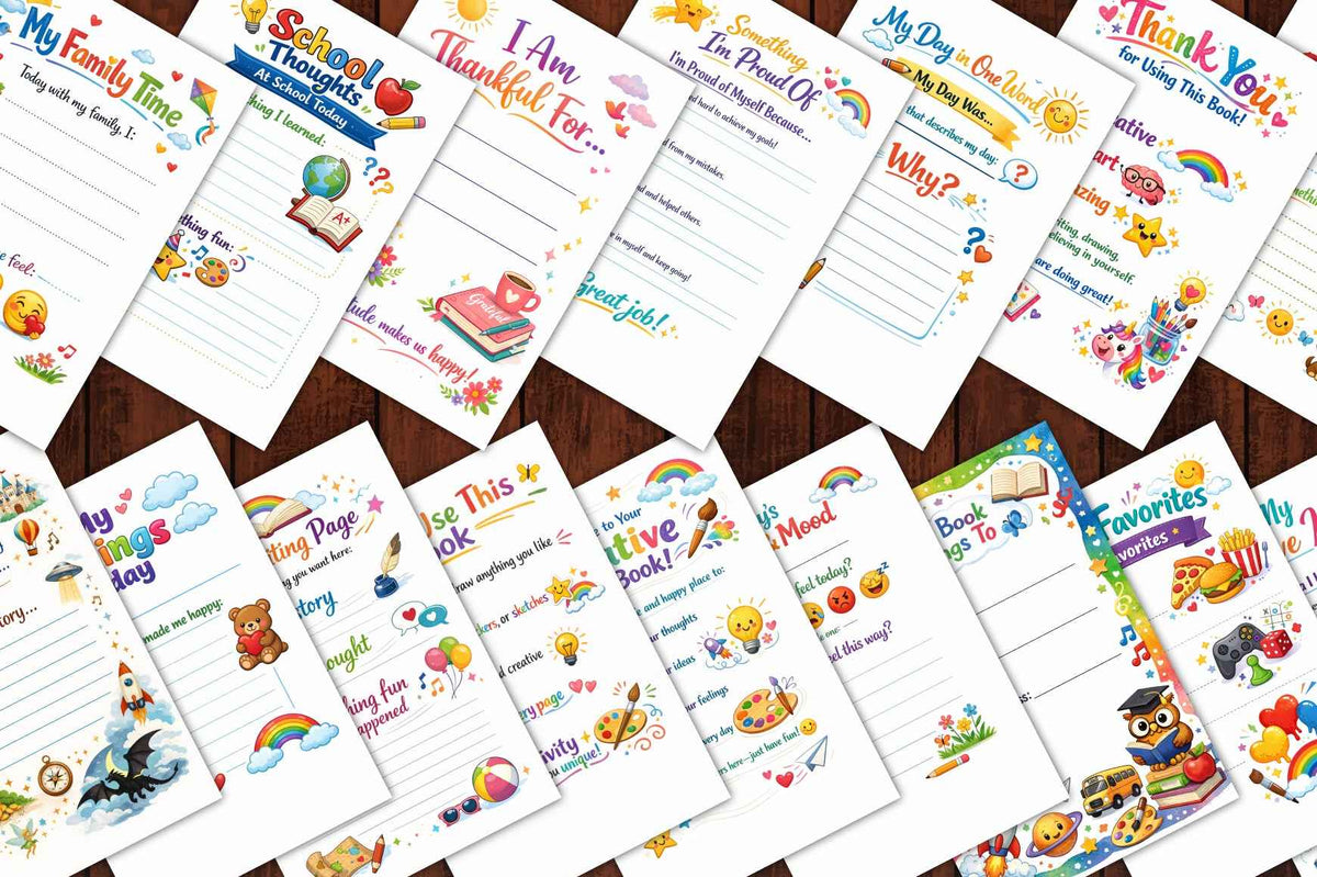 Kids Creative Log Book β 30-Page Digital Printable
