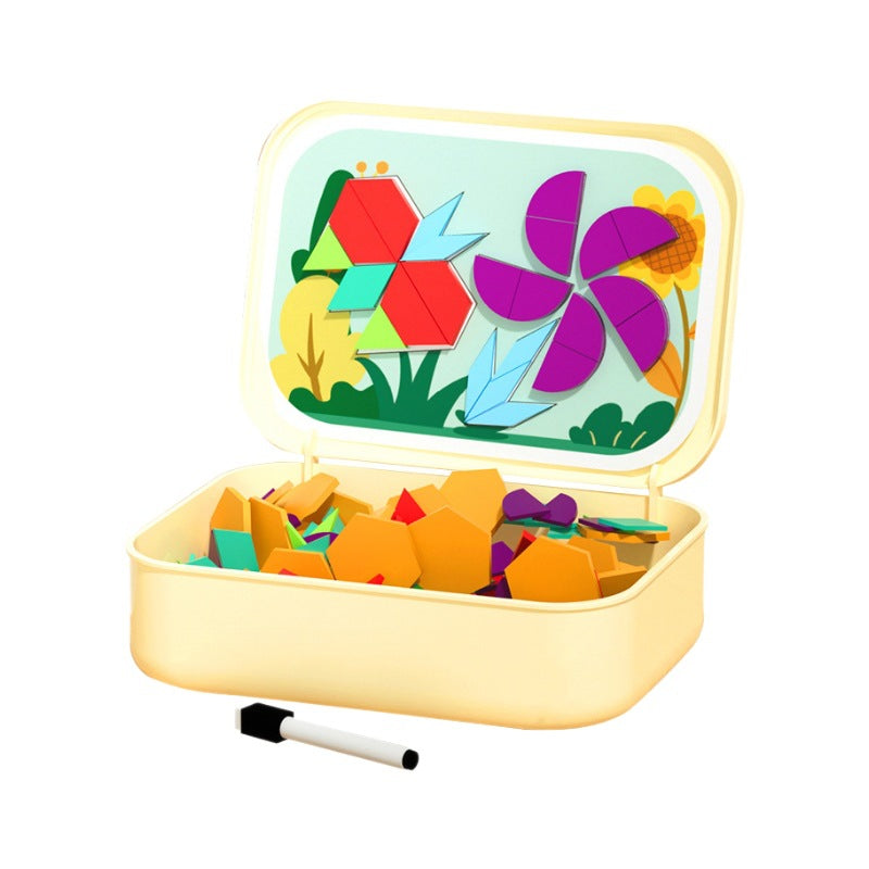 250-Piece Magnetic Learning Board Set with Storage Box