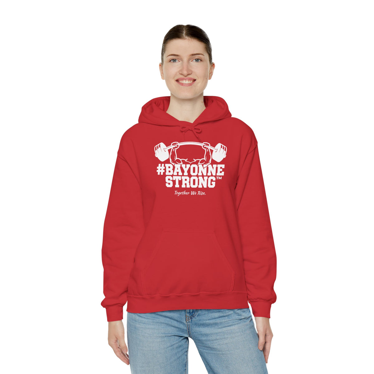 #BAYONNESTRONG™ Hoodie — "Together We Rise" Community Support Sweatshirt: A