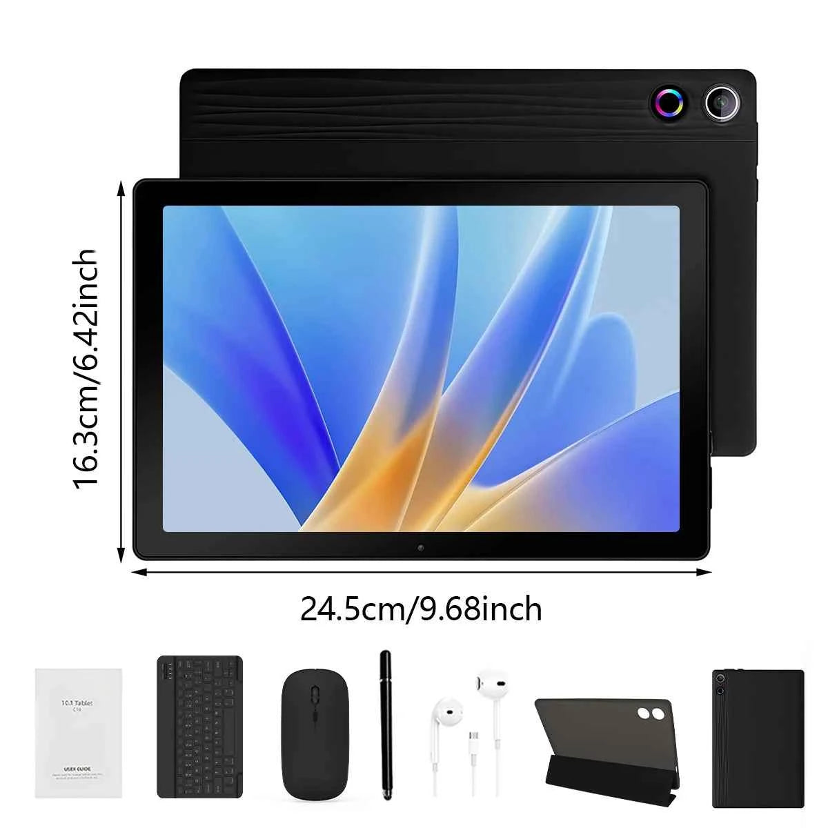 10" Android 15 Tablet Bundle – 20GB RAM, 64GB, WiFi 6, Keyboard, Mouse & Stylus Included