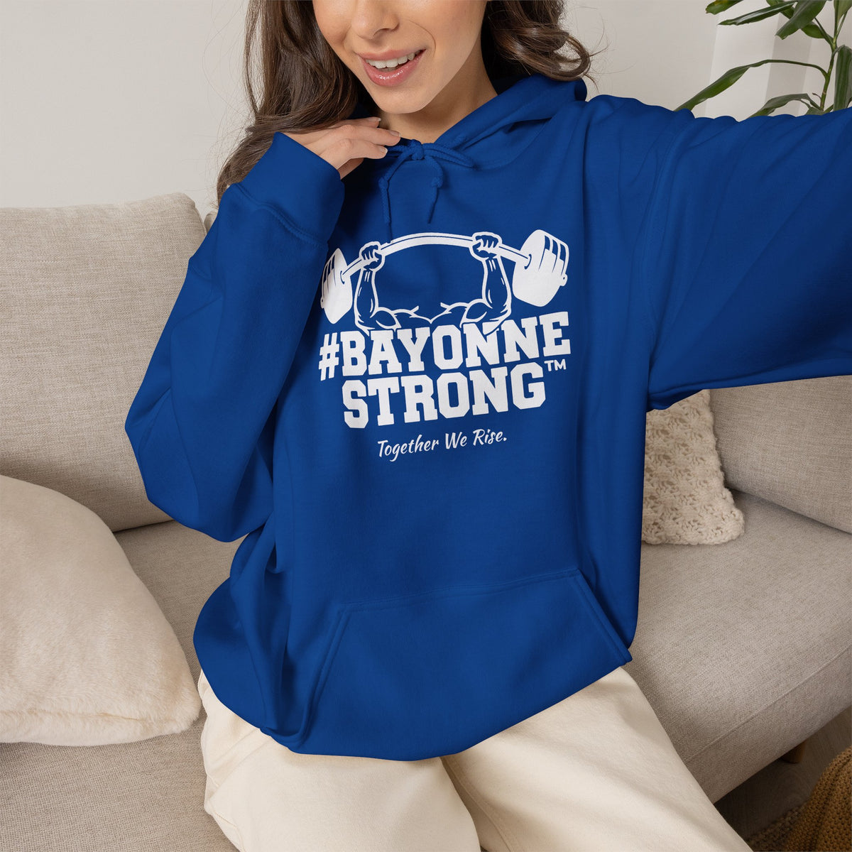 #BAYONNESTRONG™ Hoodie — "Together We Rise" Community Support Sweatshirt: A
