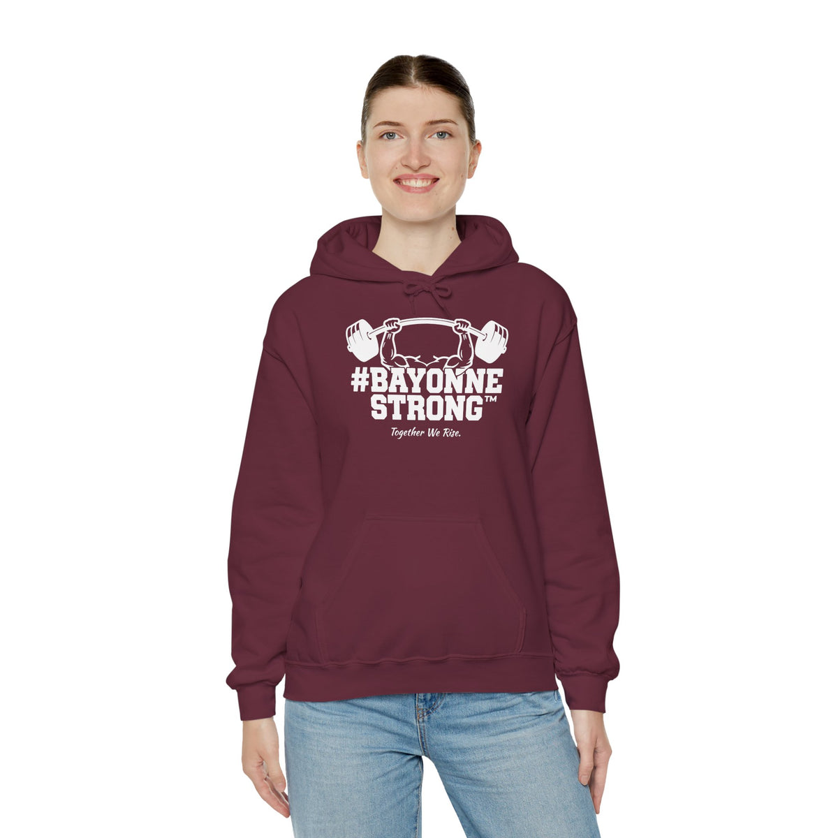 #BAYONNESTRONG™ Hoodie — "Together We Rise" Community Support Sweatshirt: A