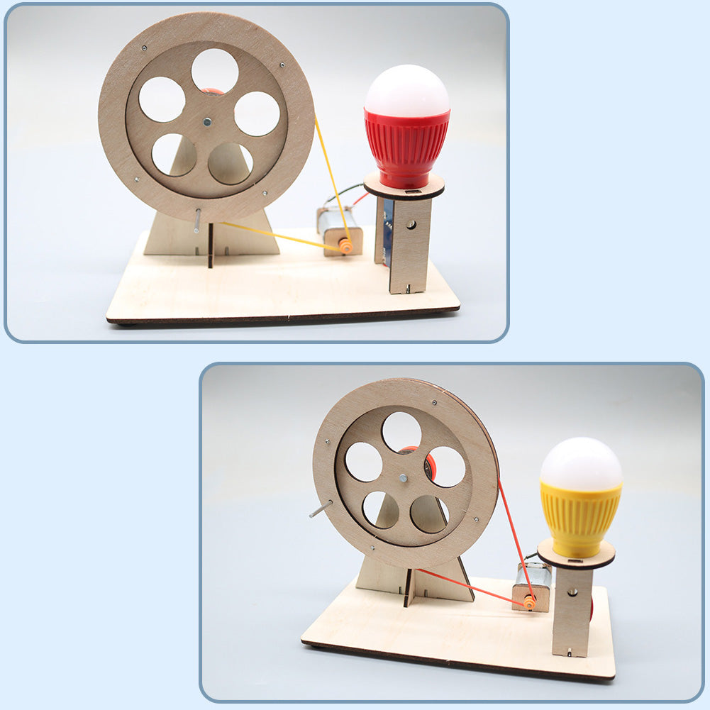 DIY Mini Hand Crank Generator Science Experiment Kit