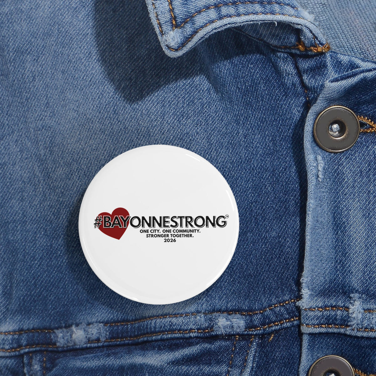 #BAYONNESTRONG™ Round Pins