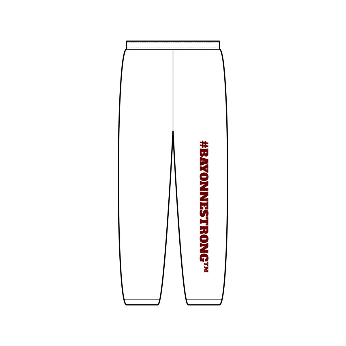 #BAYONNESTRONG Vertical Logo Joggers