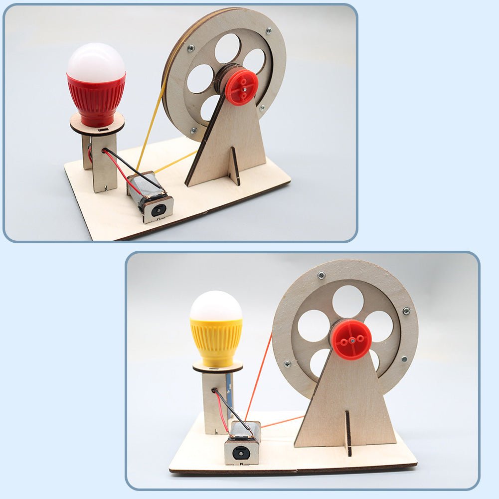 DIY Mini Hand Crank Generator Science Experiment Kit