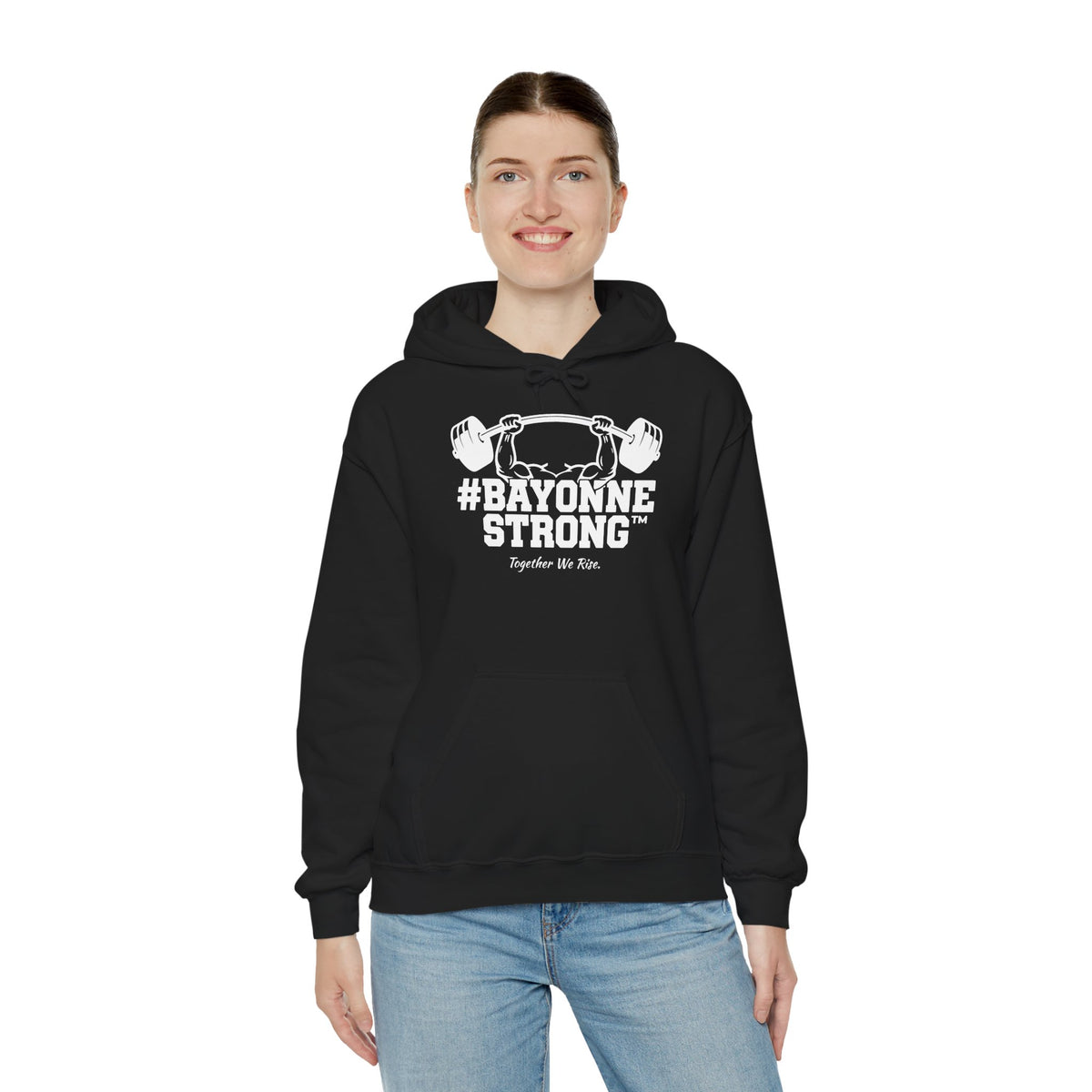 #BAYONNESTRONG™ Hoodie — "Together We Rise" Community Support Sweatshirt: A