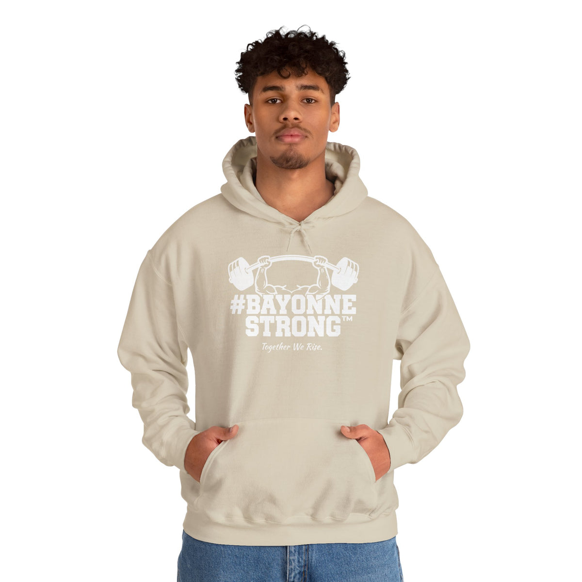 #BAYONNESTRONG™ Hoodie — "Together We Rise" Community Support Sweatshirt: A