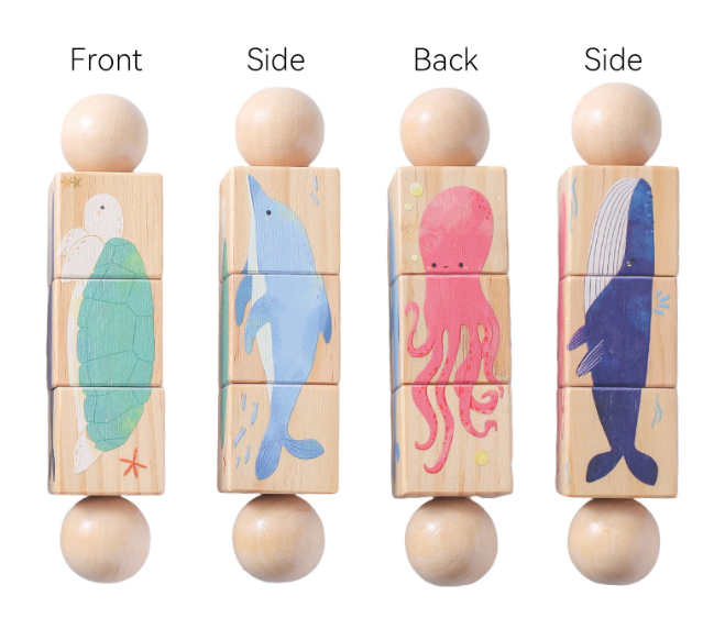 Handbell Wooden Animal Puzzle
