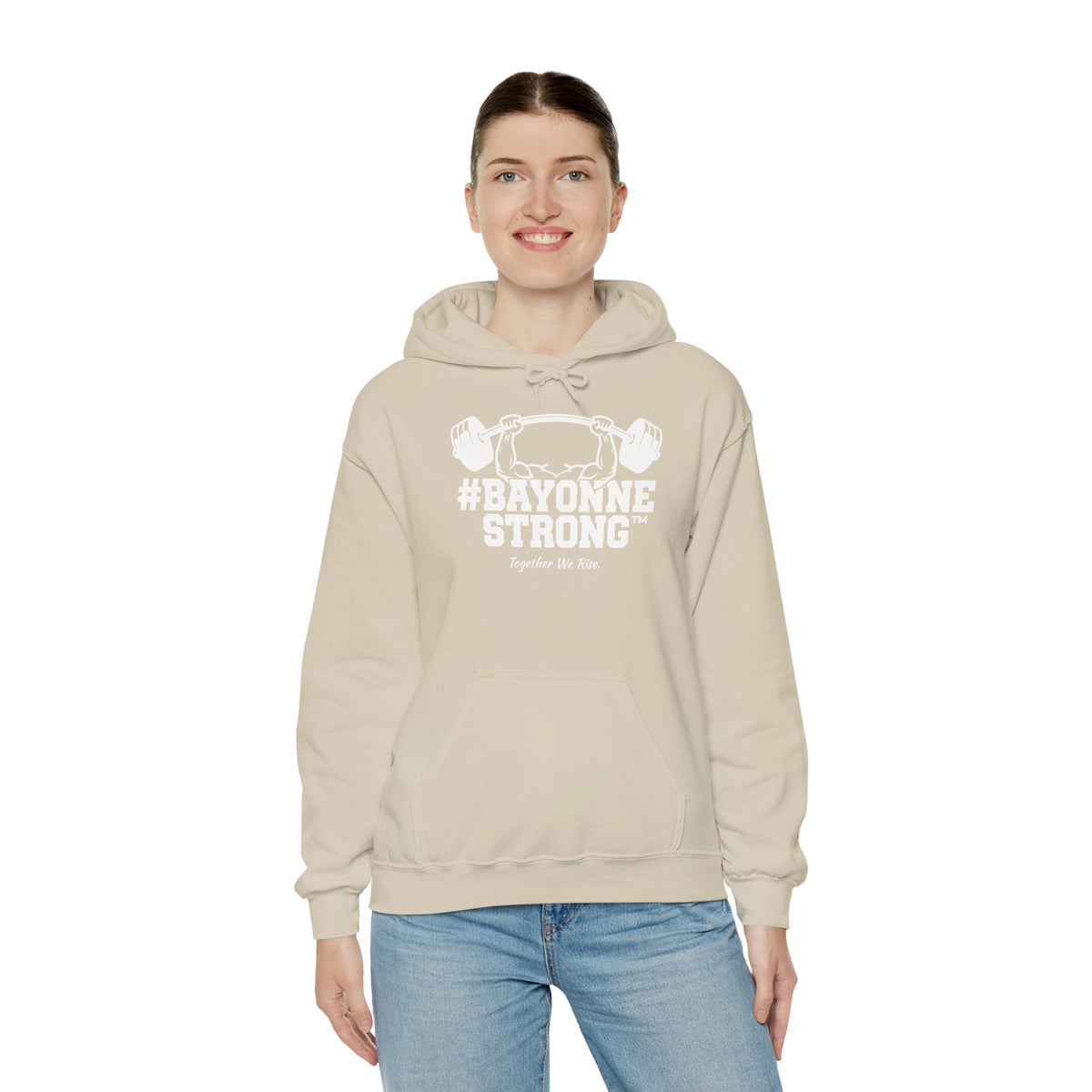 #BAYONNESTRONG™ Hoodie — "Together We Rise" Community Support Sweatshirt: A