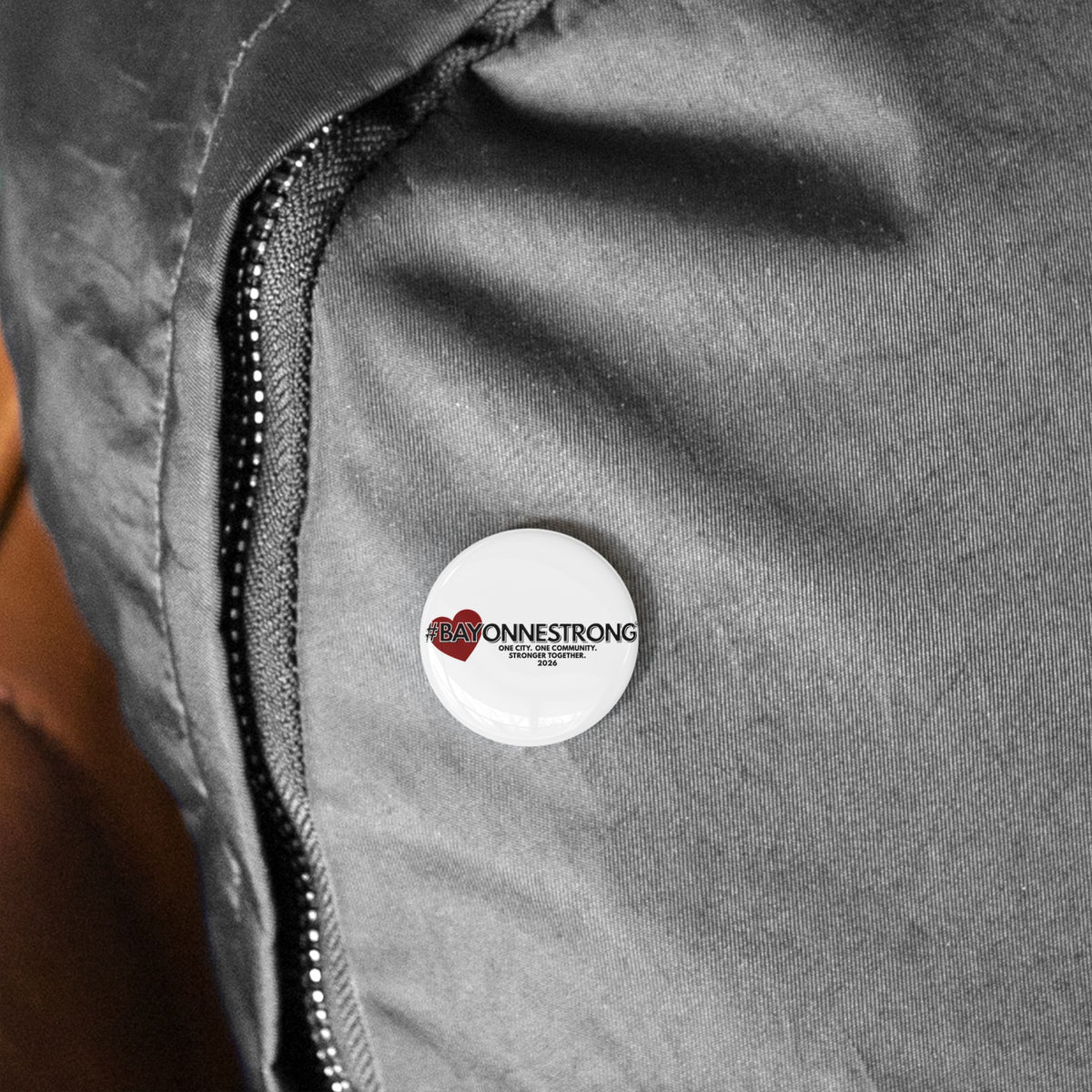 #BAYONNESTRONG™ Round Pins