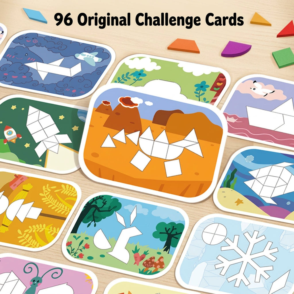 250-Piece Magnetic Learning Board Set with Storage Box