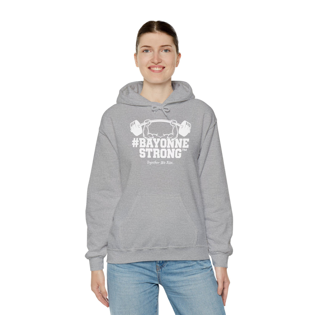 #BAYONNESTRONG™ Hoodie — "Together We Rise" Community Support Sweatshirt: A
