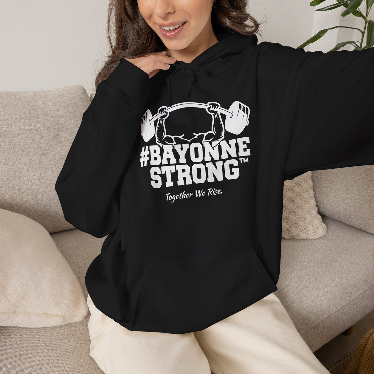 #BAYONNESTRONG™ Hoodie — "Together We Rise" Community Support Sweatshirt: A