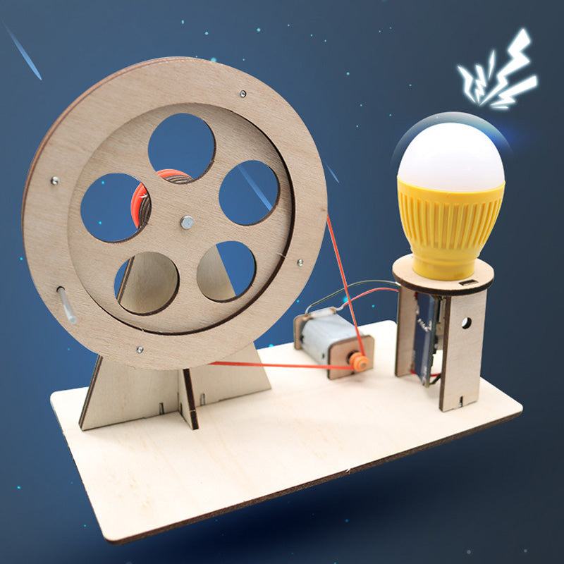 DIY Mini Hand Crank Generator Science Experiment Kit