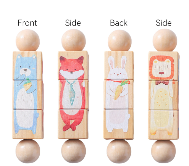 Handbell Wooden Animal Puzzle