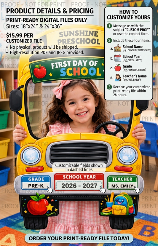 Custom Bus Prop – Print & Mount