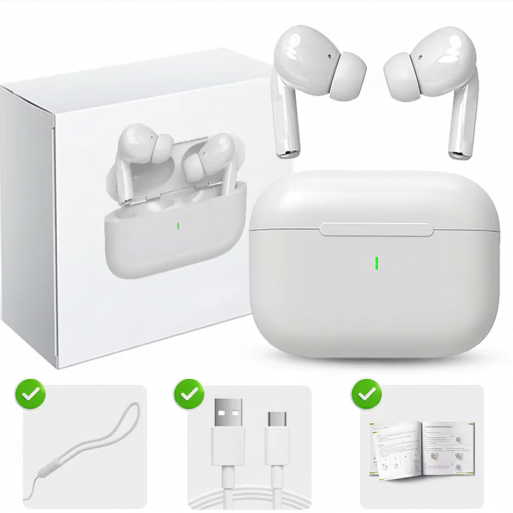 Pro Wireless Earbuds – Bluetooth 5.1, Waterproof, Touch Control & Mic