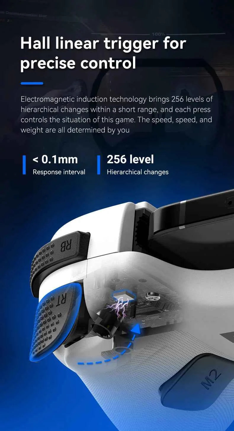 Telescopic Wireless Gamepad Controller – Bluetooth 5.2, Hall Effect Joystick, Switch/Android/iOS/PS3/PS4/Xbox