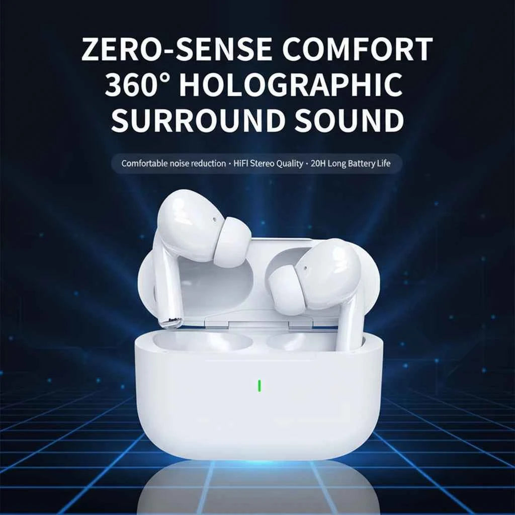 Pro Wireless Earbuds – Bluetooth 5.1, Waterproof, Touch Control & Mic