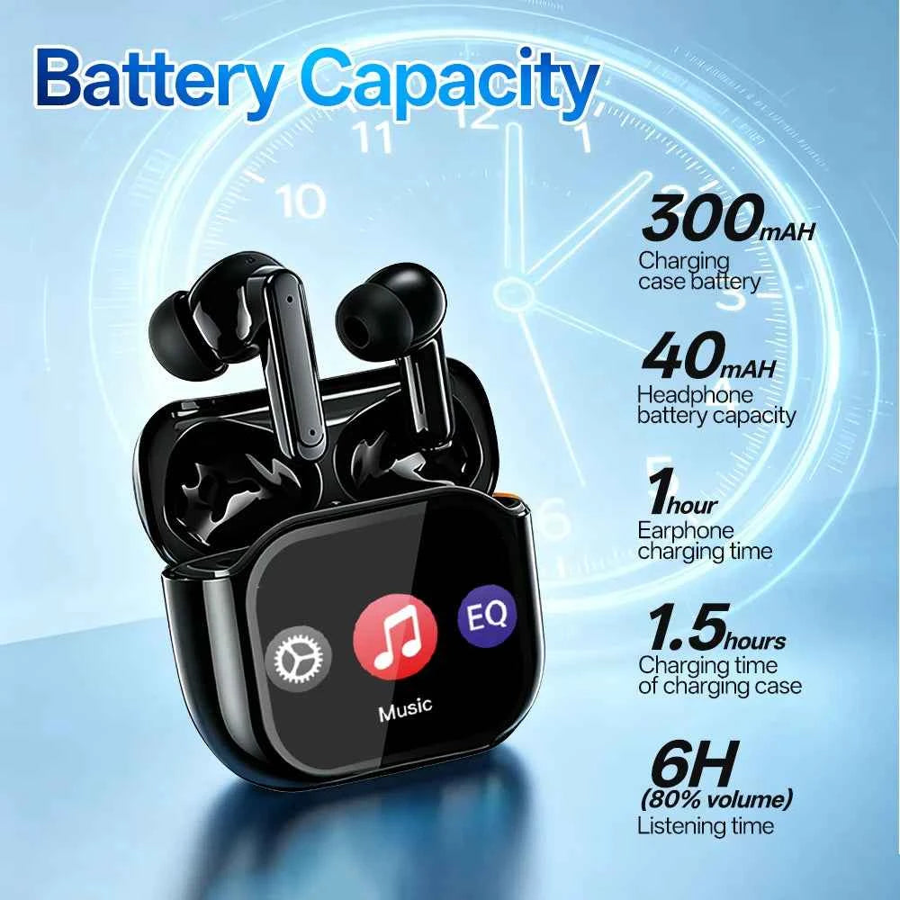 AI Translator Earbuds – Instant 165-Language Translation, ANC Noise Cancelling, HiFi Sound & Smart Touch Screen
