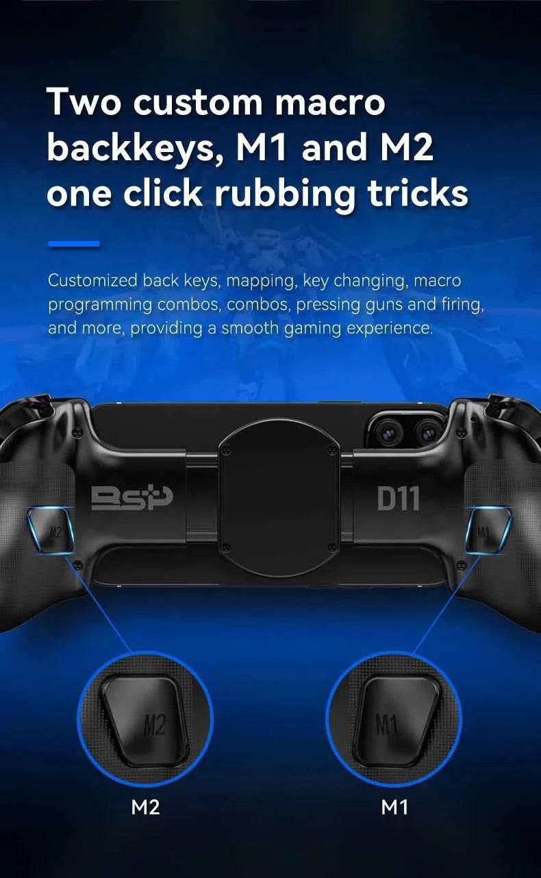 Telescopic Wireless Gamepad Controller – Bluetooth 5.2, Hall Effect Joystick, Switch/Android/iOS/PS3/PS4/Xbox