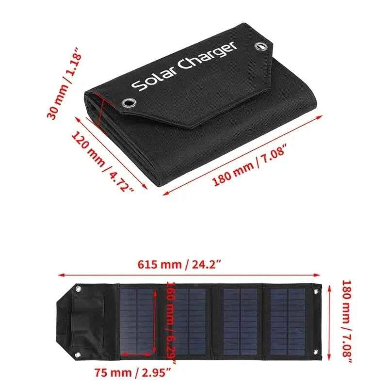 Folding Solar Panel – Portable USB Charger