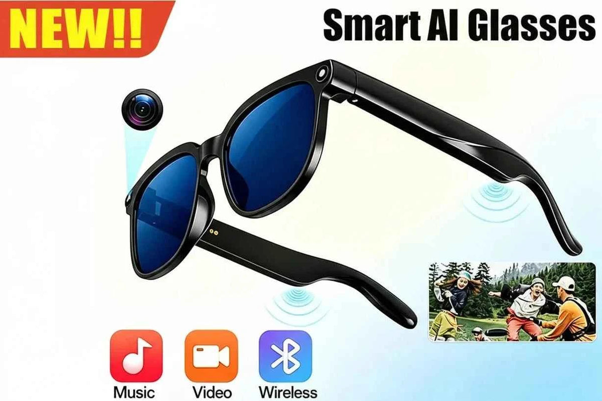 AI Smart Glasses – 4K Camera, Bluetooth 5.3, Real-Time AI Translation