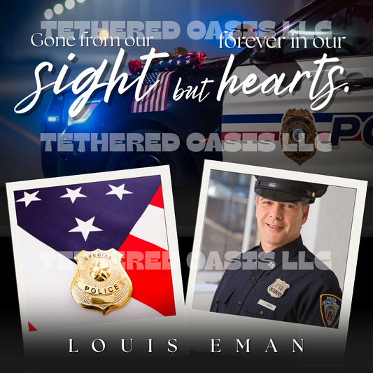 Police Officer Memorial Tribute Poster – Honoring a Loved One