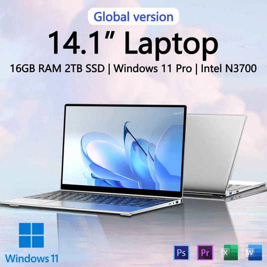 14.1" Laptop – Intel 4405U, 16GB RAM, Windows 11 Pro, Ultra Slim