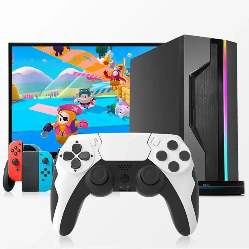 Wireless Gamepad with Six-Axis Gyroscope & Dual Vibration for PS4, PS3 & PC