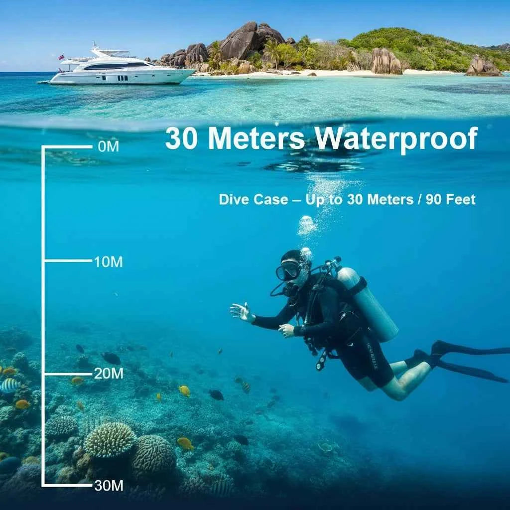 4K Action Camera – Waterproof 30M, WiFi, 170° Wide Angle, 2" Touch Screen