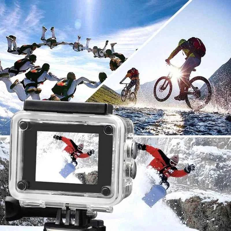 4K Action Camera – Waterproof 30M, WiFi, 170° Wide Angle, 2" Touch Screen