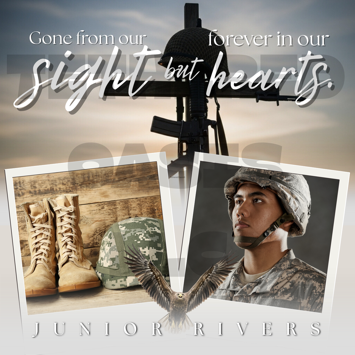 Military Tribute Memorial Poster – Honoring a Loved One