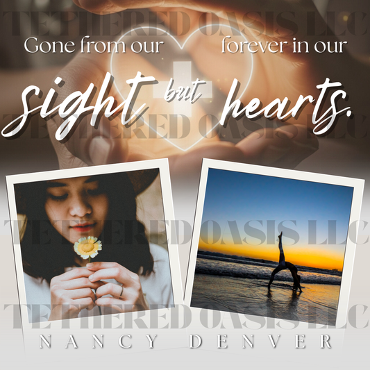 Hands & Heart Memorial Tribute Poster – Honoring a Loved One