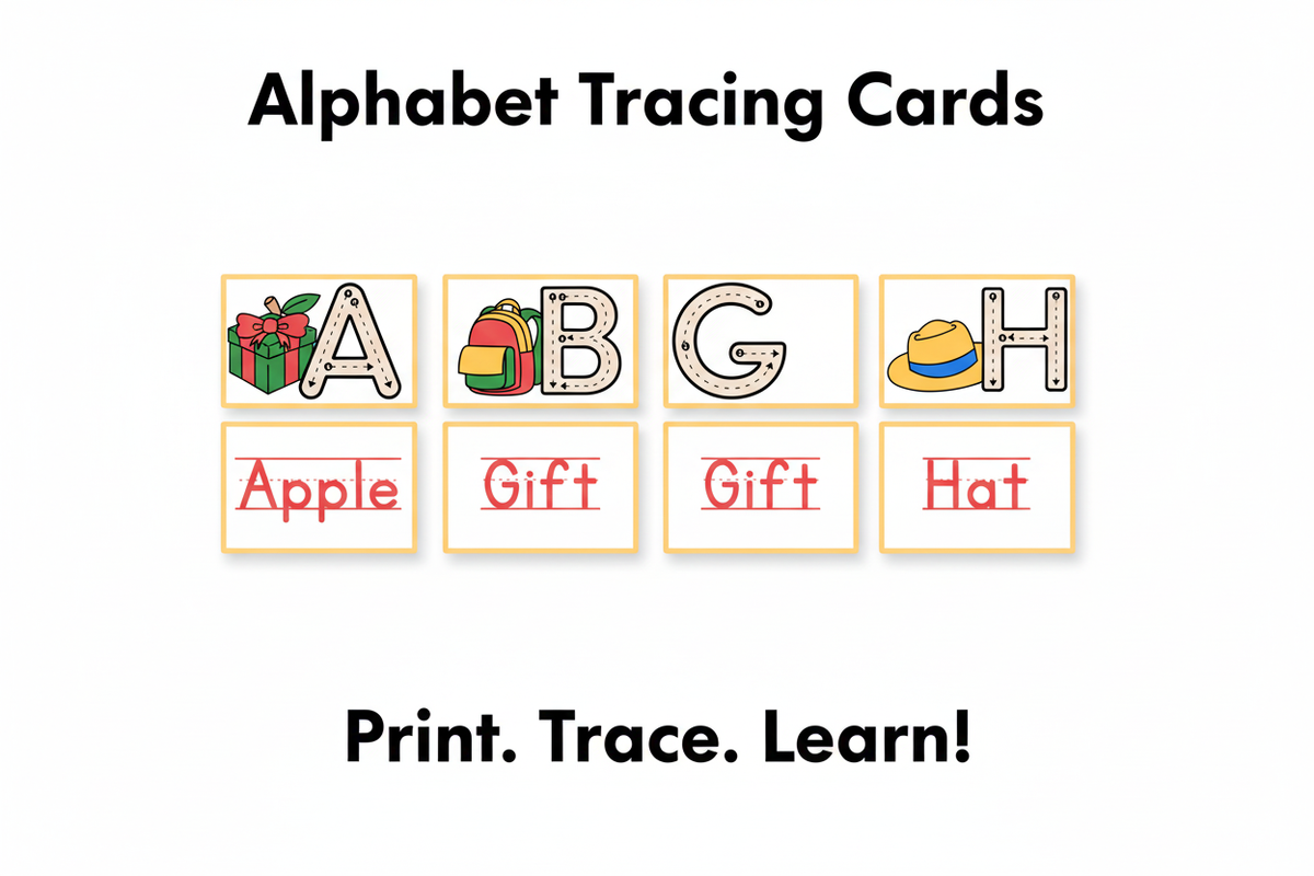 Alphabet Tracing Cards Product Ad