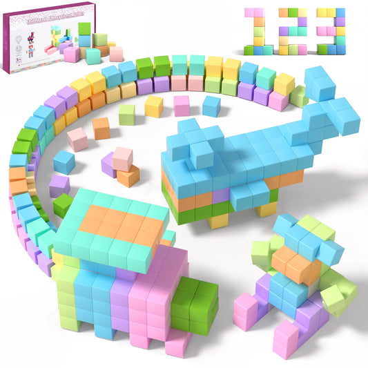 Hazms 60pcs Magnetic Blocks for Boys Girls Aged 3+