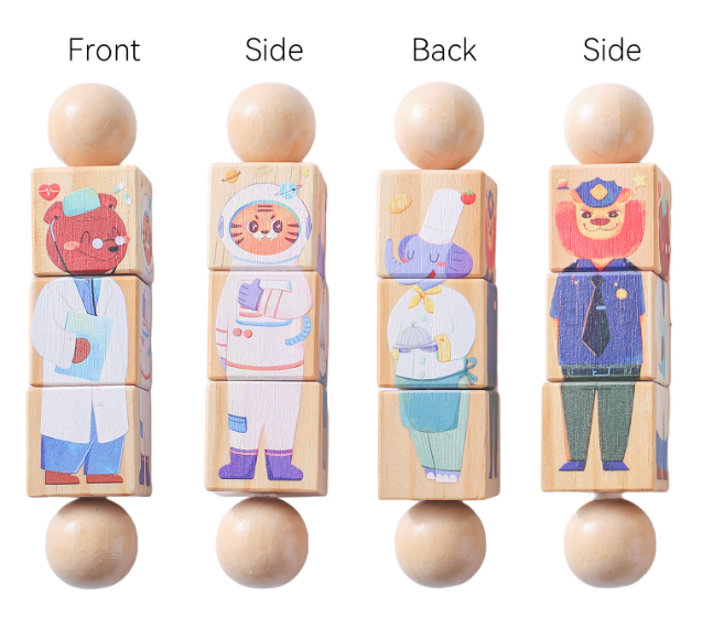 Handbell Wooden Animal Puzzle