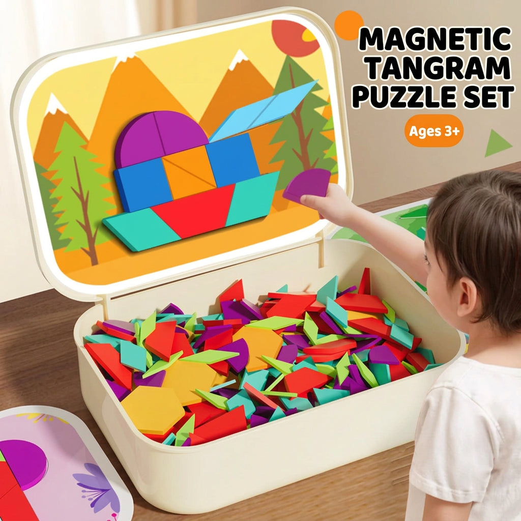 250-Piece Magnetic Learning Board Set with Storage Box
