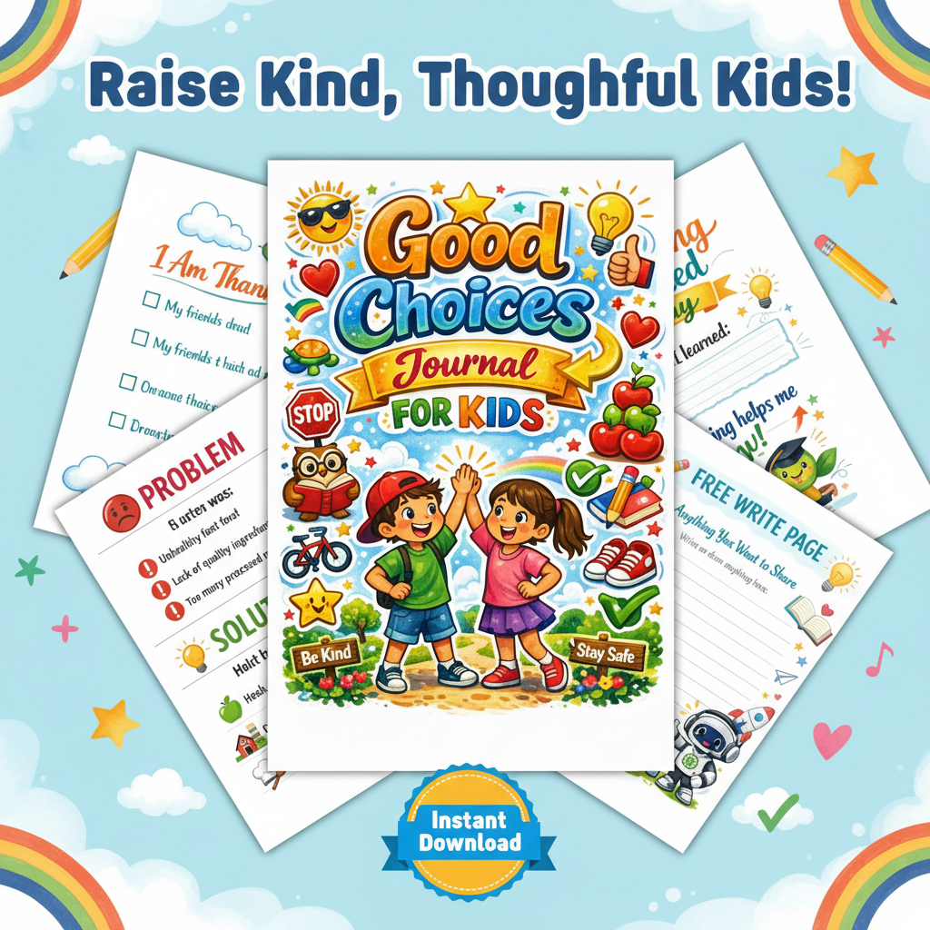 Good Choices Journal for Kids Ad