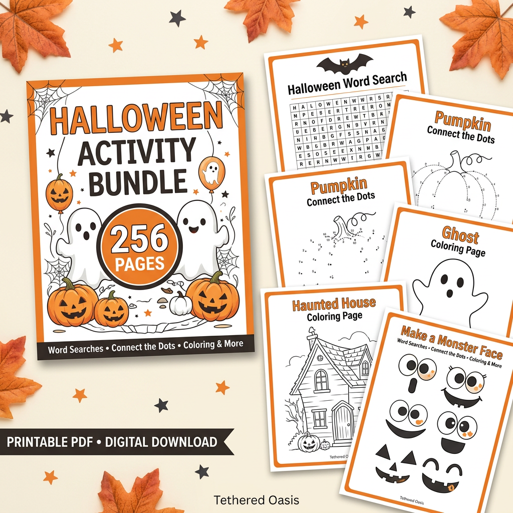 Halloween Activity Book | 256 Pages of Printable Fun