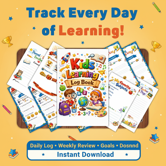 Kids Learning Log Book Ad
