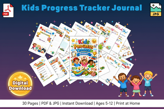 Kids Progress Tracker Journal - Premium Ad